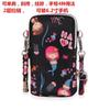 Bolsa de teléfono móvil de dibujos animados monedero de dos capas billetera vertical bolsa de mensajero de gran capacidad minibolso de hombro bolso de muñeca halter