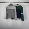 Chaqueta Resistente Tb Directo de Fábrica con Bloques de Color, Mangas Dobles, Botones de Solapa con Cintas Webbing, Chaqueta de Lana de Estilo Idéntico para Hombres y Mujeres