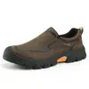 Nuevos zapatos de senderismo para hombre de goma con suela gruesa, resistentes al desgaste, antideslizantes, zapatos casuales de trabajo, transfronterizos