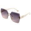 Nuevas gafas de sol de alta calidad, gafas de sol de moda para mujer, protección solar, protección UV, gafas de sol adelgazantes de cara grande para hombres