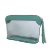 Costura PU Bolinho PVC Bolsa de Cosméticos Lado Único 30C Colorido Transparente Bolsa Feminina Lado Duplo Estampa Colorida Padrão Suprimento