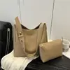 Bolsa tote de grande capacidade para o dia a dia, nova moda verão 2026 bolsa de mão mãe-filha, bolsa balde versátil de ombro e sob o braço