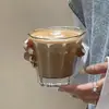 Copo de Whisky, Caneca de Café para Nicho de Bar, Copo para Enxaguante Bucal de Luxo Leve, Copo de Vidro, Copo para Sobremesa, Copo para Velas Doméstico