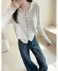 ¡Estilo de temperamento pequeña fragancia~!! Cárdigan de punto con solapa para mujer 2026 nuevo otoño suave pegajoso moderno ajustado de manga larga