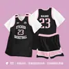 25 Uniformes Nuevos de Baloncesto para Niñas, Trajes Falsos de Dos Piezas de Manga Corta, Uniformes de Competencia Estudiantil para Clase, Uniformes de Baloncesto Transpirables de Secado Rápido para Verano