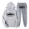Sudadera con Estampado de Patrón de Prisión Demoníaca Clint419 Europeo y Americano Conjunto de Forro Polar para Hombre Venta al por Mayor Suelto Estilo Nuevo