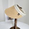Sombrero japonés de copa con hebilla de metal para niños, sombrero de paja con protección solar de verano, sombrero para el sol para uso diario, sombrero con banda para el pelo para vacaciones en la playa.