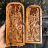 Amuleto de Alívio em Madeira de Jucá Atingida por Raio, o Amuleto do Deus da Riqueza, Amuleto de Zhao Gongming, Amuleto de Madeira de Jucá para Atrair Riqueza e Tesouro, Amuleto de Madeira de Jucá