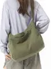 Bolsa de lona grande para mujer, nueva colección de otoño 2026, adecuada para la escuela y el trabajo, bolso de hombro o cruzado de gran capacidad