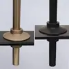 Accesorios de hardware: Estantería de tubo redondo de aleación de aluminio, poste de columna suspendido de piso a techo, soporte de barra colgante para estantería de metal