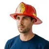 Sombrero de bombero para adulto, sombrero de plástico, casco, casco de bombero de plástico, accesorio de sombrero para fiesta de cosplay y actuación