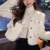 Chaqueta estilo tweed para mujer, nueva colección primavera/otoño, cárdigan moderno y lujoso, de alta gama y elegante, chaqueta corta, adecuada para figuras petite