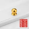 Alça de Porta de Armário Moderna Simples de Liga de Alumínio Gaveta Pequena Furo Único Dourado Preto Branco Mobiliário de Mesa de Cabeceira Cilíndrica