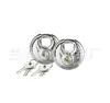 Fábrica de candado tipo pancake acero inoxidable 201 redondo candado para pastel candado de puerta candado de almacén candado para remolque 60mm