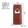 Envío Gratis Dongguan Juego de Hardware de Dos Extremos para Cigarros Tijeras para Cigarros Caja Humectante para Cigarros Caja de Almacenamiento de Madera de Cedro Goya