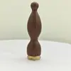 Masajeador de ojos de madera para uso doméstico, sándalo morado, forma de loto pequeño, varilla de masaje facial de cuerno, especializado para masaje de puntos de acupuntura