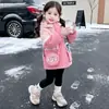 Chaqueta Cortavientos para Niña Ropa de Abrigo Otoño/Invierno 2026 Nuevo Estilo Moda Elegante Ropa de Invierno Bebé Tres en Uno Desmontable