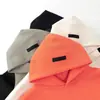 Essenciais para Flocking de Nevoeiro Oitava Temporada Multilinha High Street Solta Estampada Casal Jaqueta Moletom com Capuz Forrada de Fleece