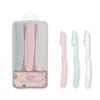 Herramientas de Belleza Navaja Plegable para Cejas Hoja Plegable de Seguridad para Principiantes Herramienta Multifuncional para Recortar Cejas
