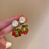 Pendientes de plata con borlas y lazo de perlas artificiales vintage francesas, elegantes y a la moda, con diseño de celebridades de Internet para mujer.