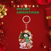 Llavero de Navidad transfronterizo, colgante de regalo, acrílico 2D, nuevo, decoración de llavero para mochila de fiesta navideña