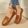 Comercio electrónico transfronterizo, talla grande, nueva colección otoño 2026, mocasines de punta escotada, zapatos de tacón bajo de un solo color, zapatos slip-on para mujer, zapatos fáciles de llevar