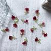 Joyería para uñas Tulipán de alta calidad permeable al hielo diseño de nicho aretes material luminoso para usar en la uña parche francés para uñas