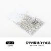 Joias para Unhas Strass Fundo Plano Diamante Transparente Diamante AB Diamante para Unhas Decoração DIY Fundo Dourado Fundo Prateado Strass de Qualidade Diamante Cor Mista