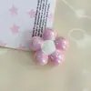 Acrílico Galvanoplastia UV Flor de Furo Grande Pingente de Gotejamento de Óleo Material para Miçangas Chaveiro Artesanal Agulha Multi-color Em Estoque Dopamina