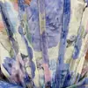 Suministro Exclusivo Transfronterizo de Vestido Corto de Verano Retro Estampado con Espalda Descubierta, Sin Mangas y Tirantes, Adelgazante con Lazos para Vacaciones