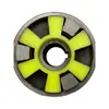 Acoplamiento de tres mordazas rueda trasera de hierro fundido motor bomba de agua rueda de conexión reductor hexagonal flor de ciruelo elástico acoplamiento de hierro fundido