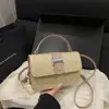 Bolso Cuadrado Pequeño Tejido de Paja Moda Mujer 2026 Verano Nuevo Tendencia Diseño de Nicho Bolso Tejido de Hombro Cruzado