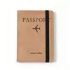 Portapasaportes de cuero PU Amazon banda elástica transfronteriza cubierta de pasaporte Portapasaportes multifuncional RFID pasaporte