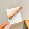 Pinza para el Cabello de Princesa para Niñas con Pinzas Laterales de Doble Capa, Pasador para Flequillo, Accesorio para el Cabello de Pinza de Pato con Flor de Camelia