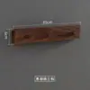 Perchero de Madera Maciza Nórdico para Colgar Abrigos Detrás de la Puerta, Gancho de Pared para Entrada sin Taladro, Una Fila de Ganchos de Madera Largos