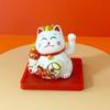 Gato da sorte de energia solar de 2 polegadas acena com a pata gato da sorte energia luminosa balcão de frente caixa registradora enfeites para carro decoração de bolo de confeitaria