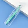 Nuevos Pinzas de Pinza de Plátano Pinzas para Cejas Pinza de Boca Plana de Acero Inoxidable Pinzas para Recortar Cejas Pinzas para Pestañas Venta Directa de Fábrica