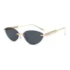 Nuevas Gafas de Sol de Moda Sin Marco Estilo Europeo y Americano Versátiles Adelgazantes Personalidad Protección Solar Gafas Protección UV Gafas de Sol