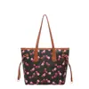 Bolsa de ombro versátil e estilosa, novo modelo 2026, bolsa tote estampada de grande capacidade, bolsa de mão casual transfronteiriça, bolsa tote de ombro