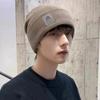 Gorros de Invierno para Mujer, Gorros de Lana Cálidos y a Prueba de Frío, Gorros de Punto, Otoño e Invierno Estilo Coreano Versátil Ciclismo Invierno Confinamiento Gorros, Exportación