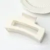 Pinza para el Cabello de Silicona con Acabado de Alta Gama, Pinza Suave de Goma Color Sólido Cuadrada Estilo Tiburón para la Parte Posterior de la Cabeza, Accesorio para el Cabello con Textura de Goma Simple