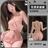 Chao Mu Hogar Diversión Encaje qqny corte dividido lencería sexy deseo puro suspensor pijamas seductores