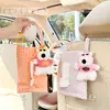 Caixa de Lenços de Papel Carro de Desenho Animado Criativa Celebridade da Internet Dispensador de Lenços para Pendurar no Carro Bolsa Fofa de Cachorro para Pendurar Lenços no Carro