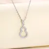 Colar de Cabacinha em Prata de Lei S925 para Mulheres Nicho Versátil Moda Design Estilo Ins High-End Colar de Venda Quente Transfronteiriça para Mulheres