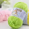 Bola de Nieve Chico Lindo Hecho a Mano DIY Tejido Chenilla Lana Gruesa Bufanda Tejida para Bebé Muñeca con Gancho Bolsa Hilo de Hielo