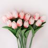 Simulación de punto de fábrica Simulación de tulipán flor sala de estar dormitorio adornos de flores decorativas tulipán de simulación al por mayor