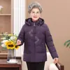 Chaqueta de Algodón de Invierno para Abuela con Forro de Felpa Ropa Gruesa de Algodón Abrigo de Algodón para Personas de Mediana Edad y Mayores Ropa de Abrigo Estilo Mamá Ropa de Invierno para Señoras Mayores