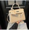 Fábrica de Origem de Exportação Transfronteiriça Bolsa Kelly Feminina 2025 Nova Moda Retrô Bolsa de Ombro Casual Europeia e Americana Bolsa Transversal