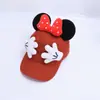 Gorra de Pato Dulce Talla Grande para Adultos Estilo Súper Lindo Gorra de Béisbol para Niños Estilo Nuevo Sombrero de Sol con Lazo 3D