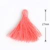 Material para Aretes de Borla Pequeña de Algodón Poliéster de 27 mm DIY Hecho a Mano Pendiente Colgante Accesorios de Decoración